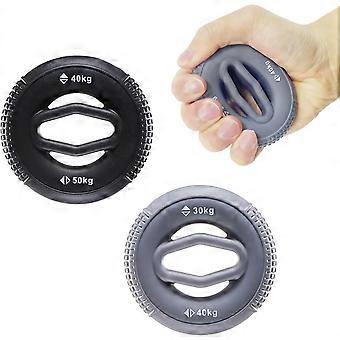 Pack Hand Grip Strength Trainer - 30-50kg vastus - Kyynärvarren harjoittelu - Silikonirenkaat - Kuntolaitteet kotiin, urheilijoille, kuntosalille