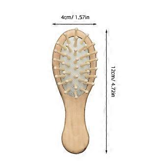 Peigne de massage en bois Cuir chevelu Massage Brosse à coussin d’air Peignes Brosses antistatiques Petit massage Peigne à cheveux en bois naturel