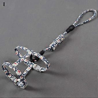 Cute Cat Dog Collar Harness Leash Small Daisy Flower Print Dog Rope Chest Strap compatible with Smalls