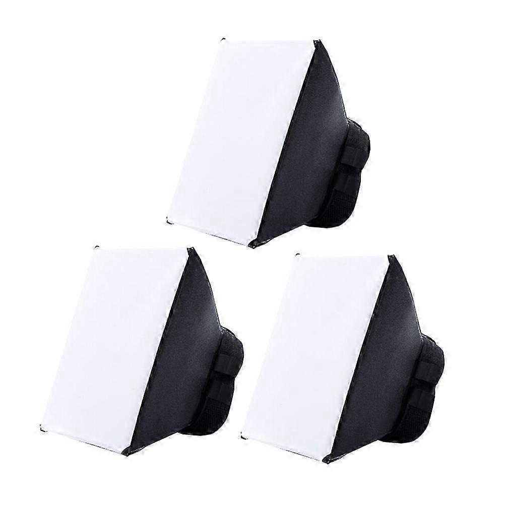 Camera Speedlight Softbox Portable Flash Diffuser Rectangular Multi 10x10x13cm Shadow Softening 3Pcs