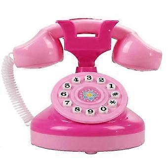 Mini Emulation Phone, Telephone Toy with Lights Pretend Play Phone Toy for Kids