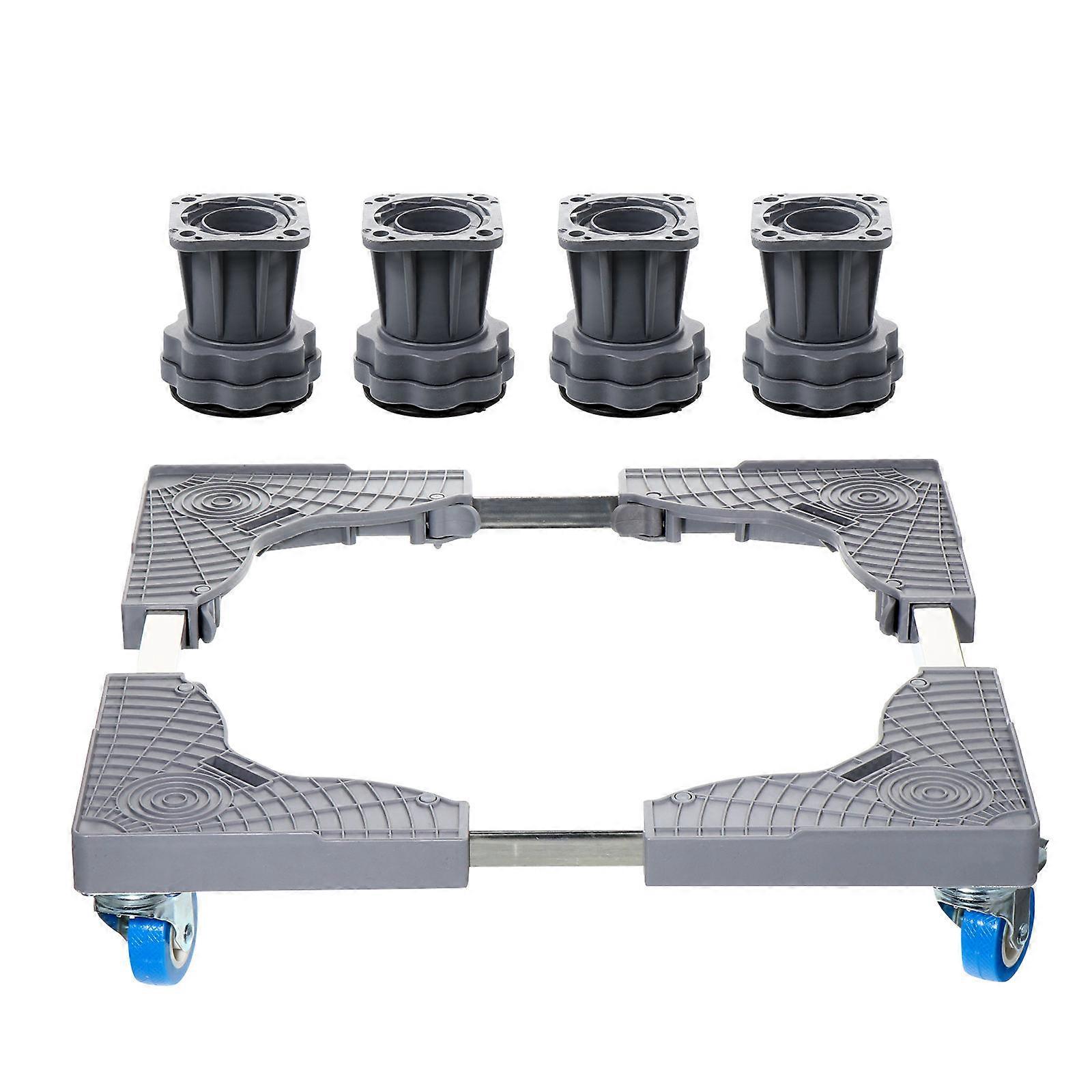 1 Set Universal Mobile Base Fridge Stand Multi-Functional Washing Machine Stand