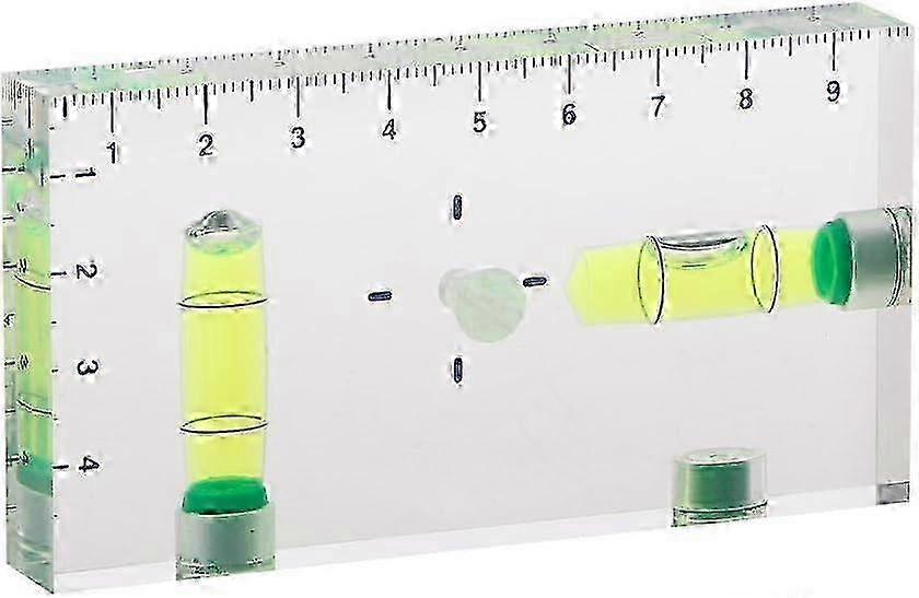 High Precision Transparent Two Direction Magnetic Mini Bubble Level
