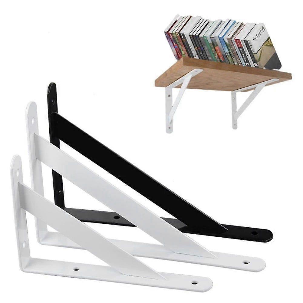 2 X Metal Shelf Bracket L Shape Thickened Corner Brace Shelf Right Angle Bracket