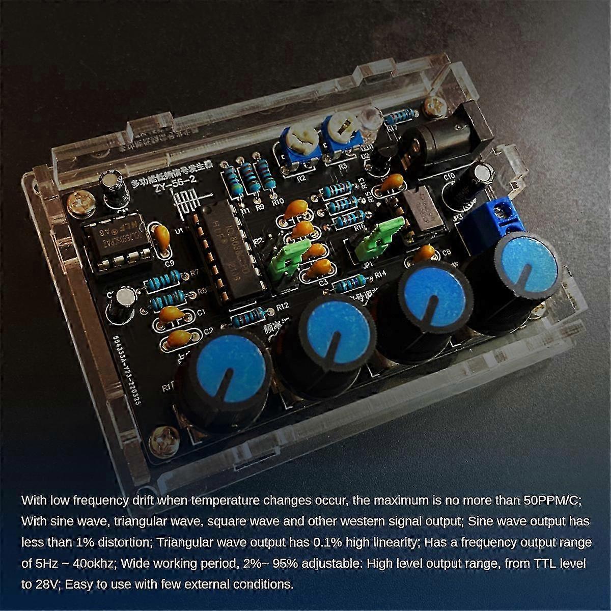 ICL8038 Function Signal Generator Module Kit with case