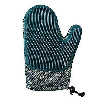 Massage- und Fellpflegehandschuh kompatibel mit Tierhaarkontrolle und Bindung