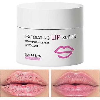 Scrub labbra - Scrub labbra esfoliante allo zucchero - Trattamento labbra nutriente - Maschera labbra idratante - Balsamo labbra per labbra secche e screpolate - Maschera labbra notte anti-screpolature