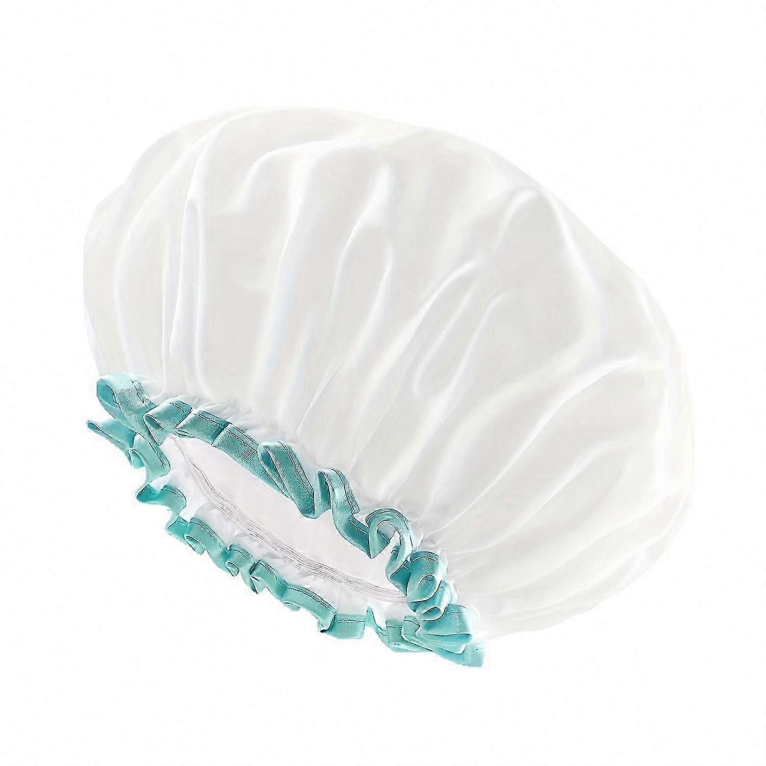 Waterproof Dual-Layer Shower Cap