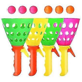 4 stuks Lanceer & Vang Ballen - Leuk Buitenspeelgoed voor Kinderen & Honden