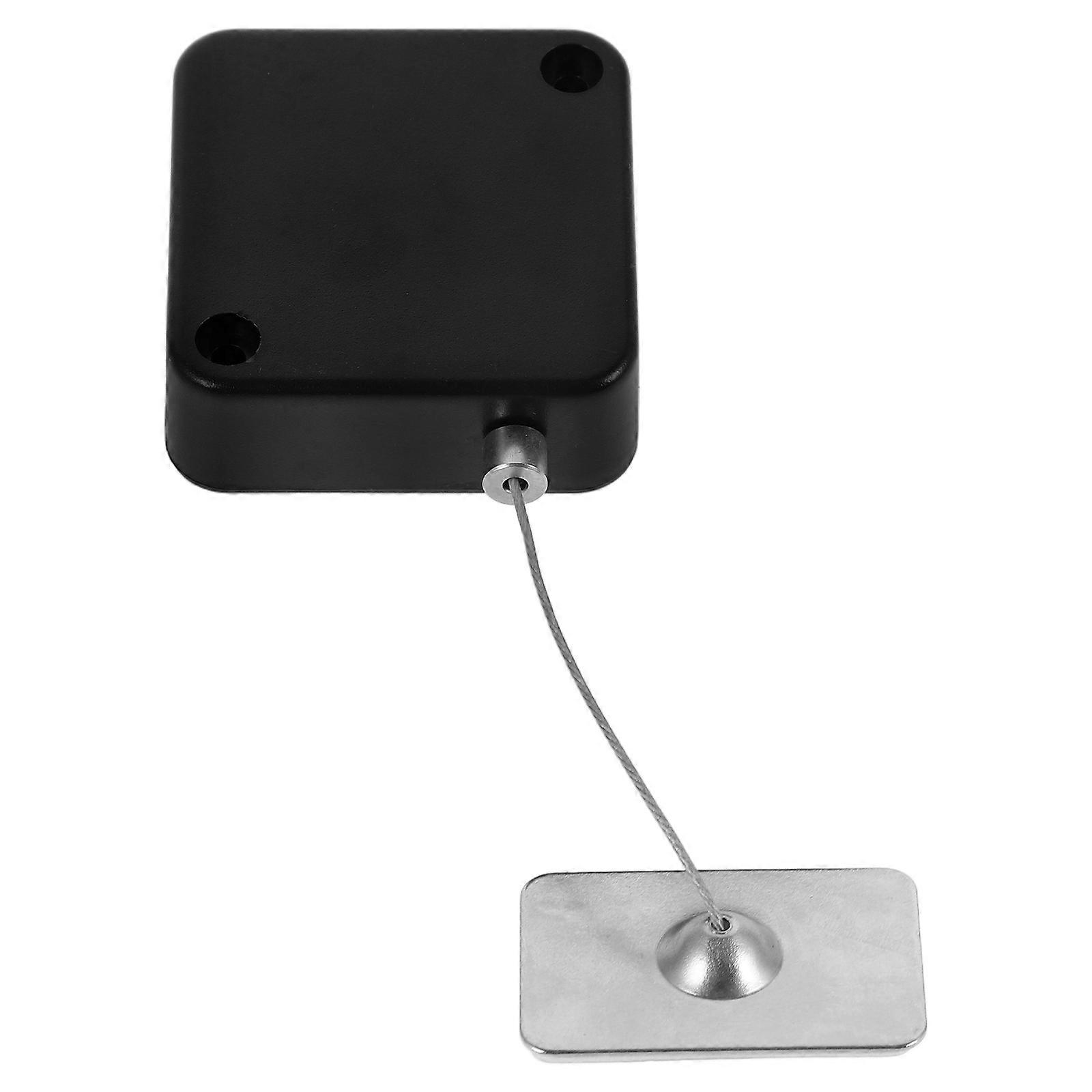 Retractable Cable Locks Cable Lock for Security 5Pcs Black Metal Plastic