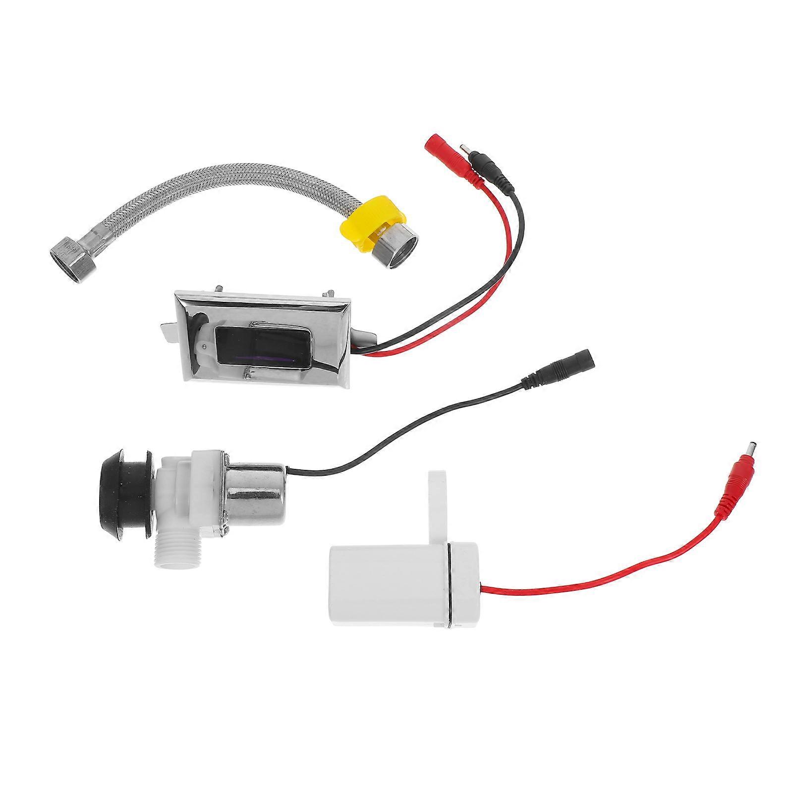 Touchless Urinal Flush Valve Electric Sensor Solenoid Valve 4Pcs Assembly
