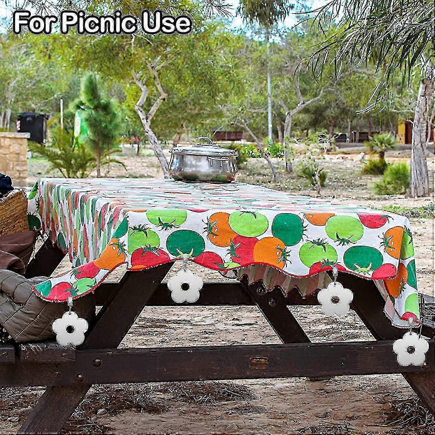 12Pcs Extra Strong Tablecloth Clips compatible with Outdoor Windproof Use