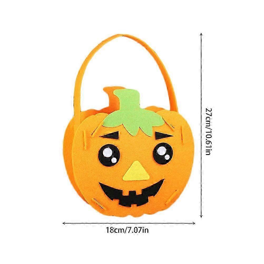 Rectangular Design DIY Halloween Candy Bag Material 3 Sets Assorted Color Children Storage Pouch