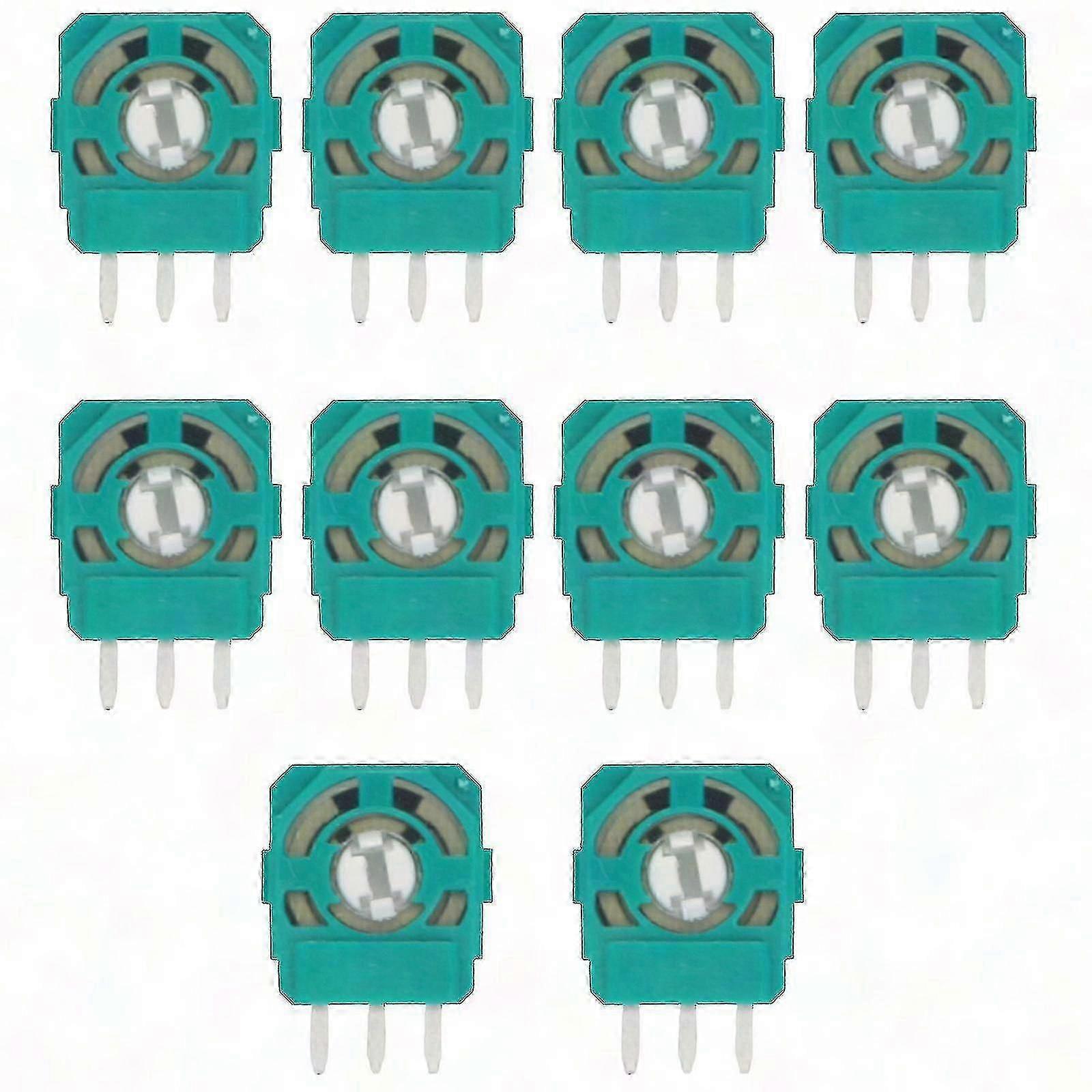 10pcs 3D Analog Joystick Potentiometer Replacement compatible with PS5 Controller