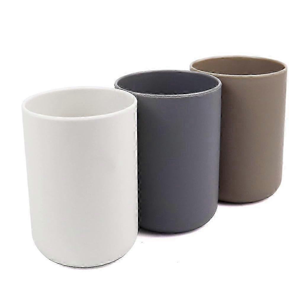 Stable Matte Toothbrush Cup Set 3-Pack