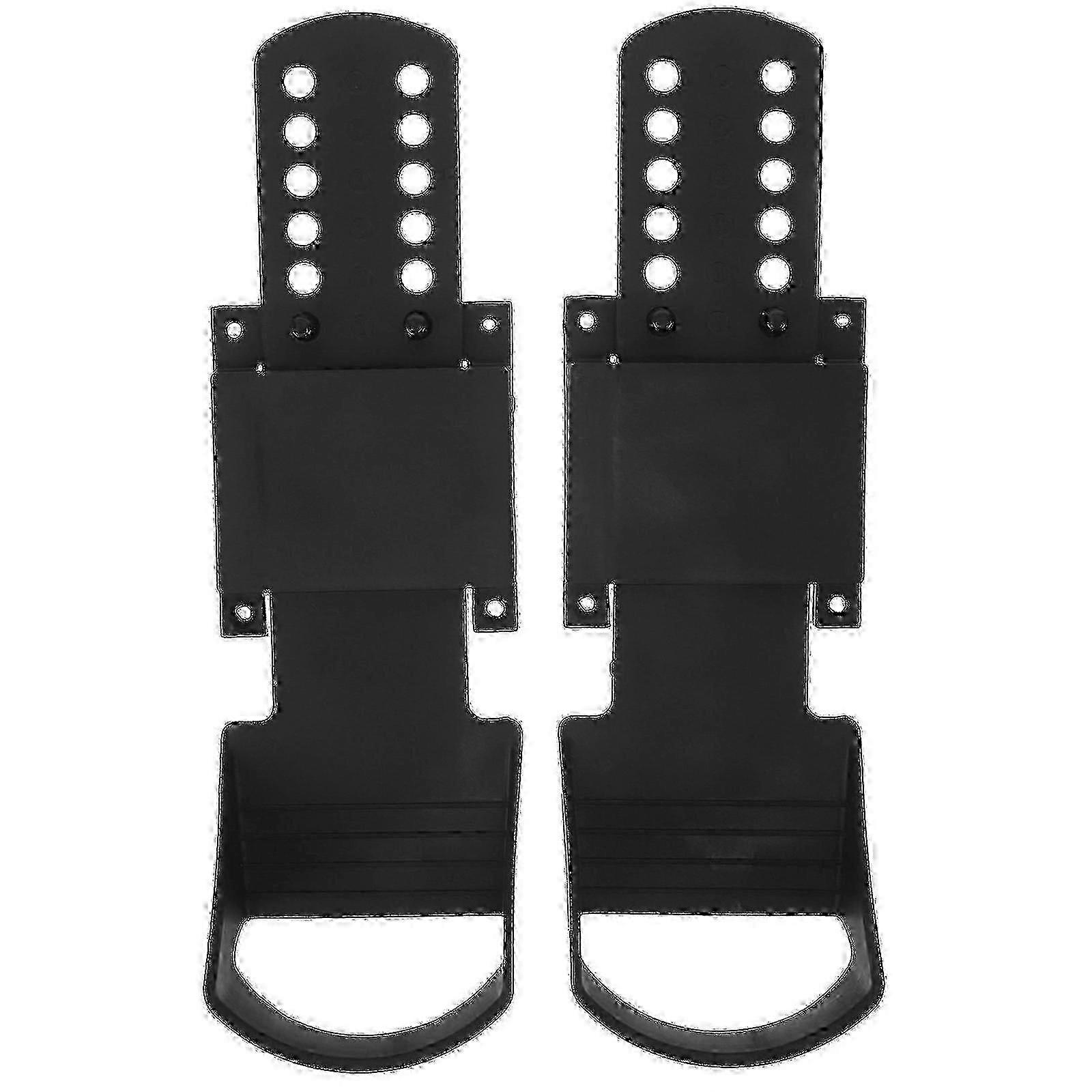 Black Plastic Indoor Rowing Pedals 32cm