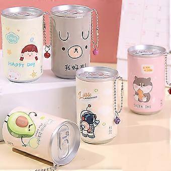 30Pcs Canned Wet Wipes Portable Children Barreled Cleaning Cloths Creative Cartoon Cute Bucket With Small Bell Chain