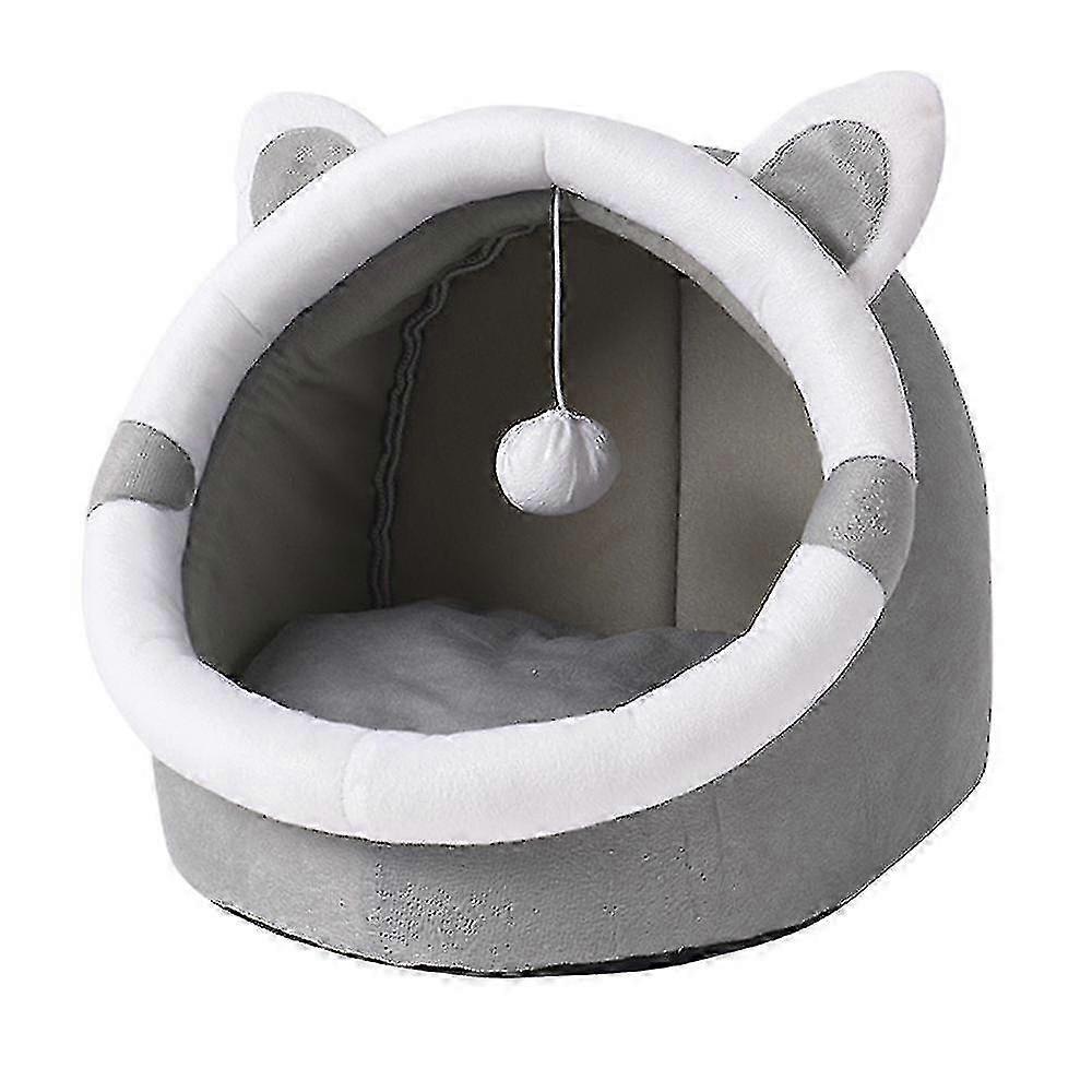 Hooded Cat Bed Compact Warm