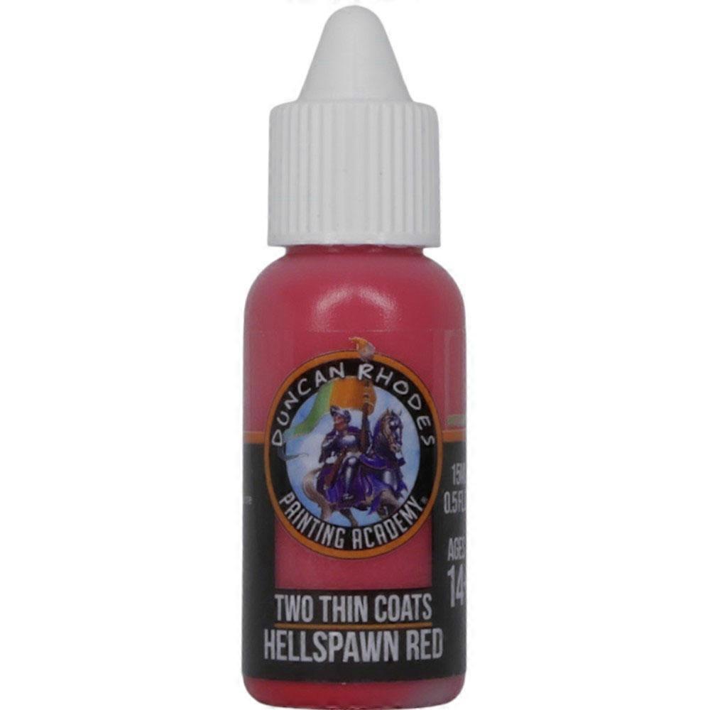 HELLSPAWN Two Thin Coats Acrylic Paint 15mL Red Fiery Dramatic Shade for Models