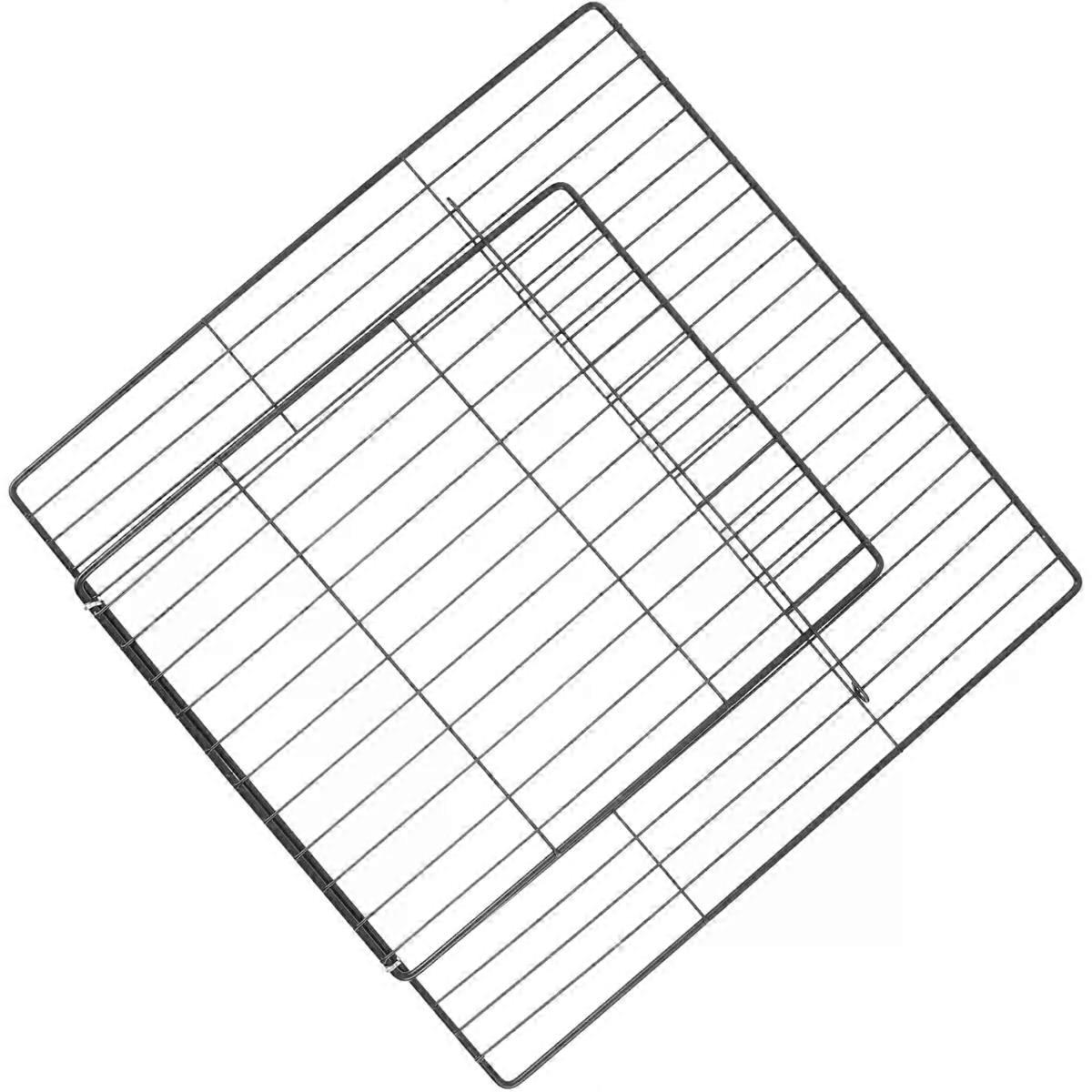Fence Mesh Cage Panel for Small Pets, Black Iron