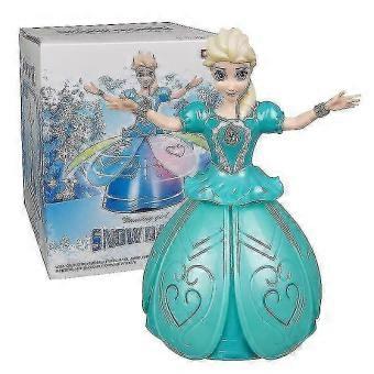 2026 Snow Dance Doll Frozen Elsa Dancing Rotating Singing Flashing Christmas Gift