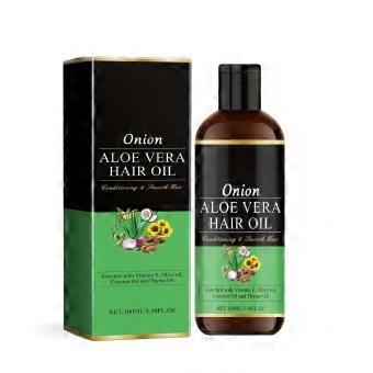 Onion and Aloe Vera Hair Oil for Hair Growth and Shine, Deep Nourishment Formula for Dry Damaged Hair (1 Pack)