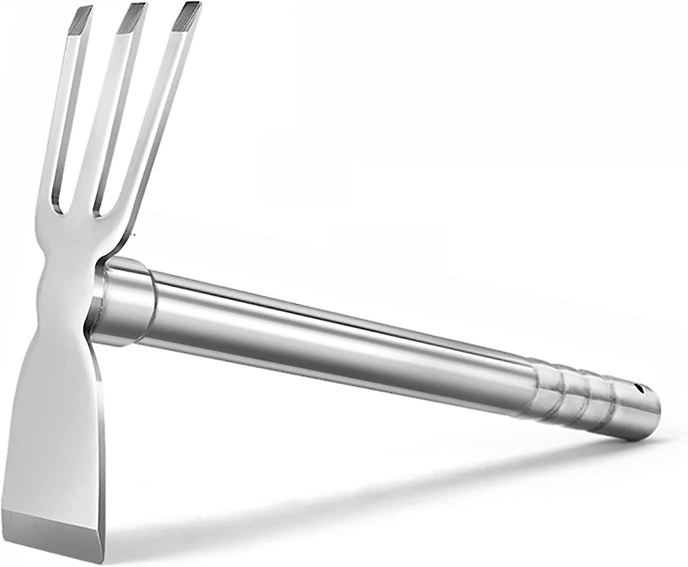 4-Piece Gardening Tool Set Weeder Spatula Set Weeding Tool for Garden Indoor and Outdoor Lawn Field Gardening Gifts for Ladies,Men-Silver Style 4