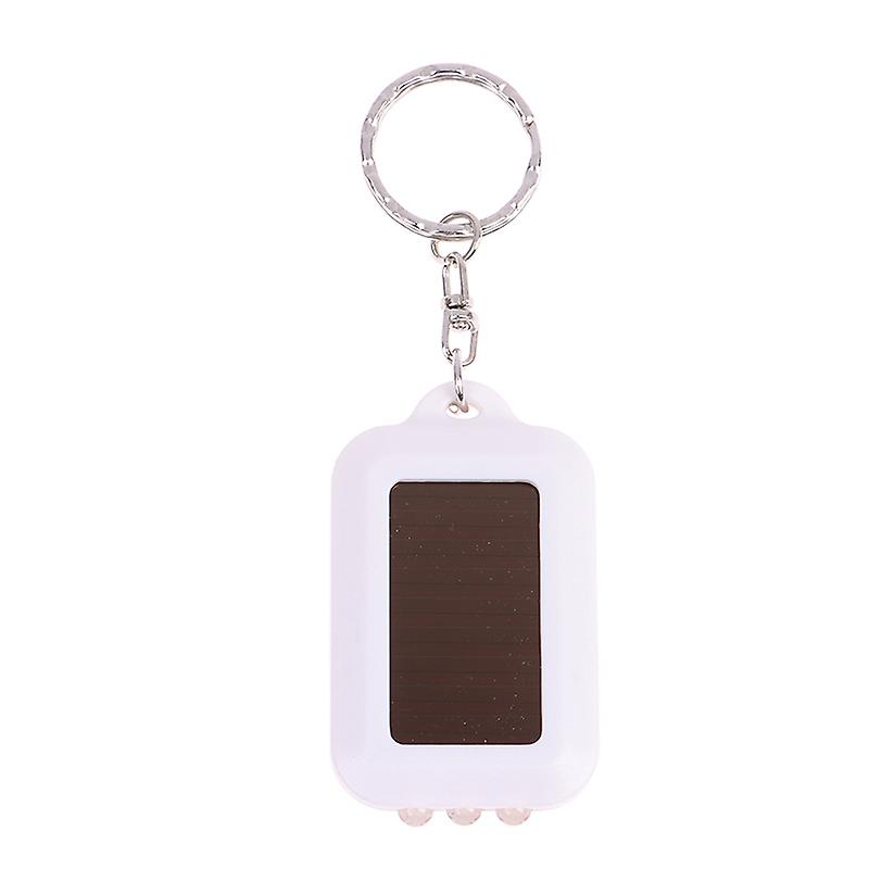 1pc Mini Keychain Torch Imitation Solar Flashlight Emergency Lighting Tools