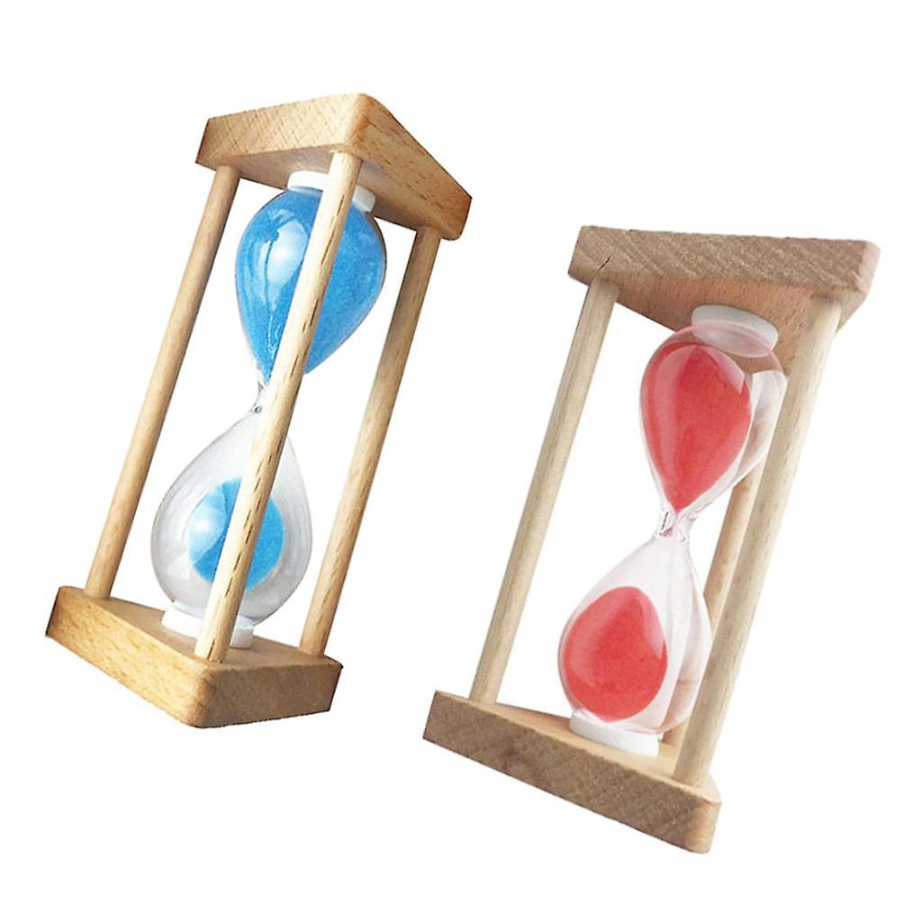 2 stycken 1 minut träram timglas sandtimer klocka heminredning