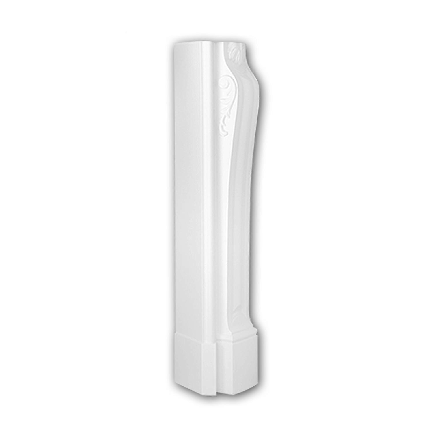 e-Delux GmbH 1 x Cheminée décorative 164003 Profhome blanc Mousse de polyuréthane rigide prétraité léger, solide, indéformable