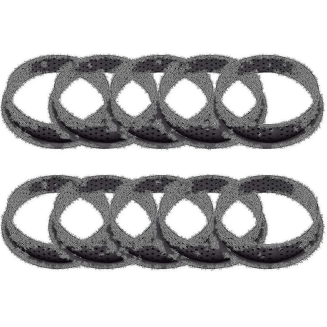 10pcs Cake Mold Mousse Tart Ring Round-shape Dessert Pies Decorating Tool Perforated Baking Cutter