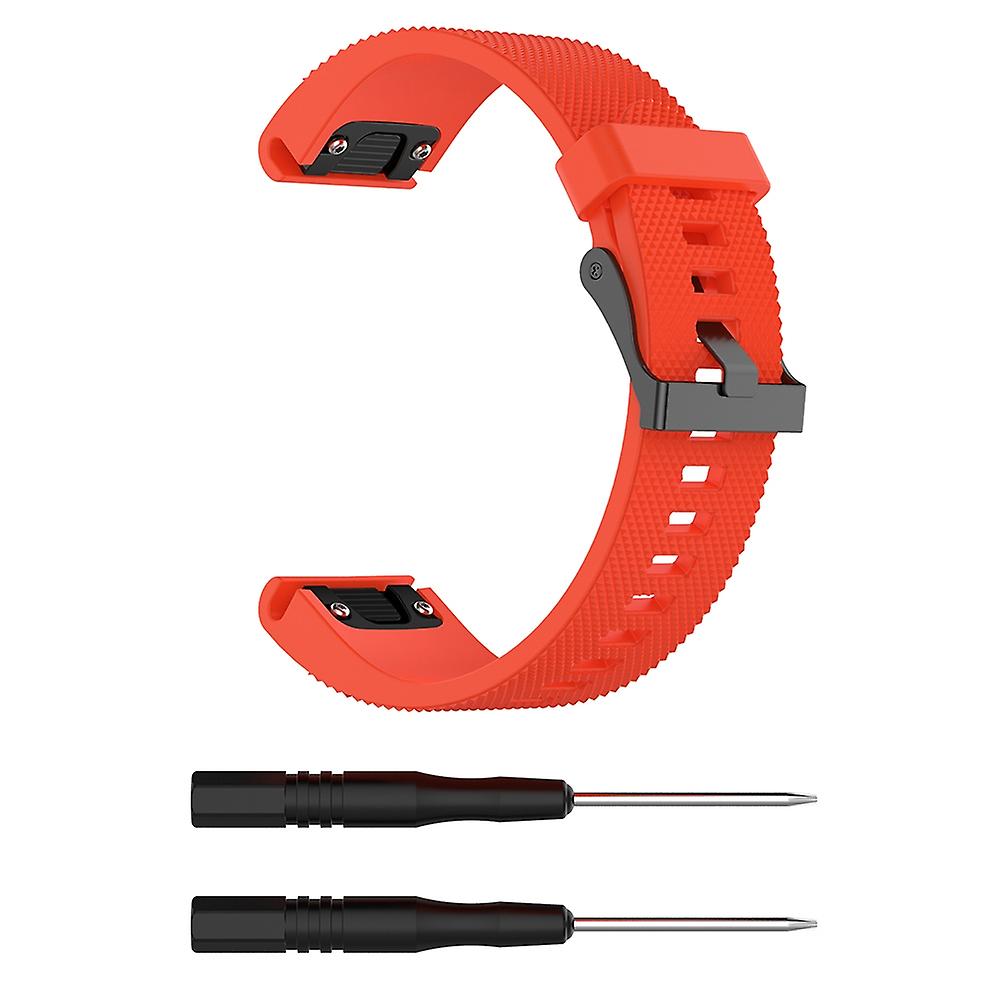 För Garmin Fenix 5S (20 mm) silikonklockarmband (vitt)