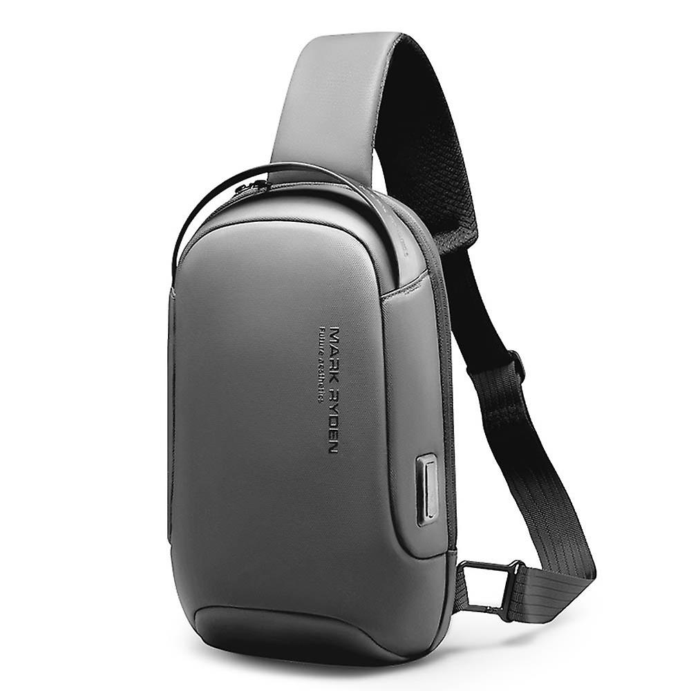 New Style Man Chest Pack Usb Multi-function Waterproof Single Shoulder Pack