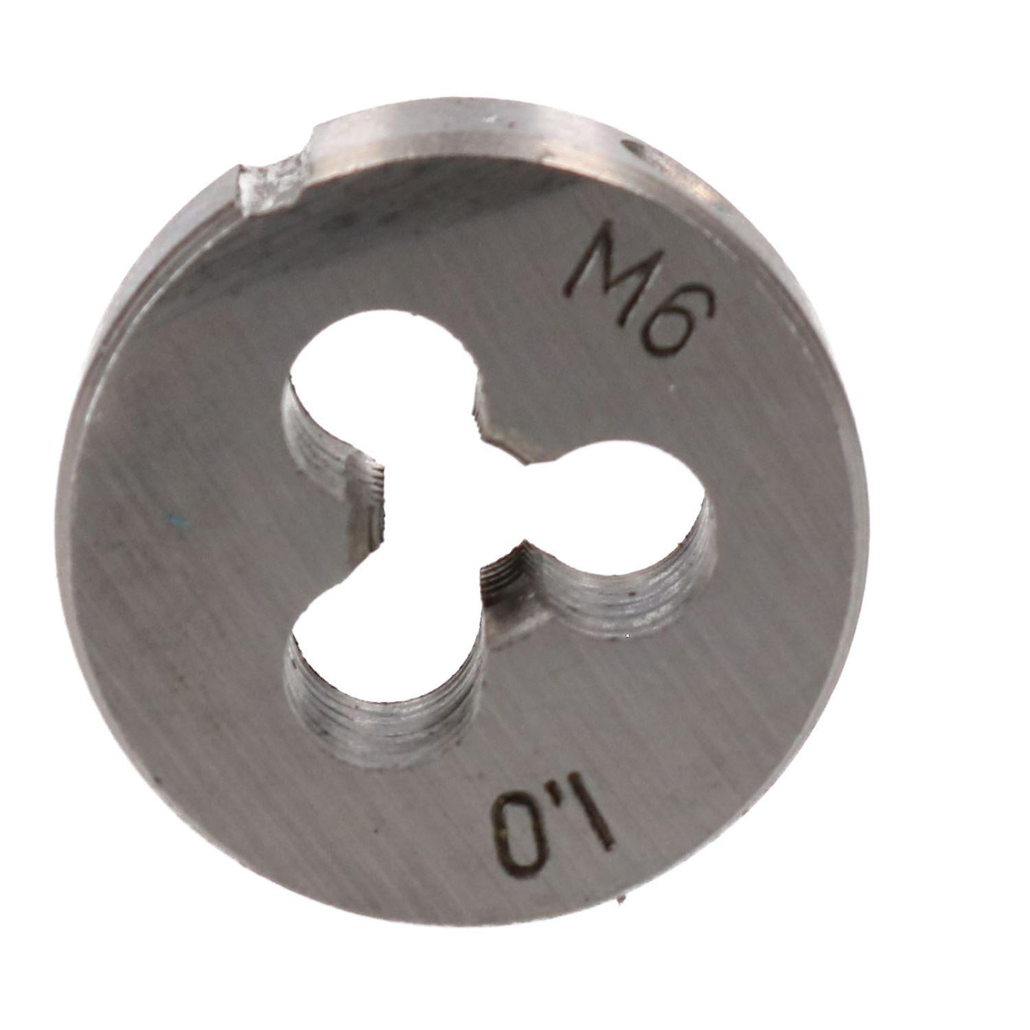 M6 x 1mm Metric Die Nut, Tungsten Steel, Thread Cutter 1" (25mm) TD065