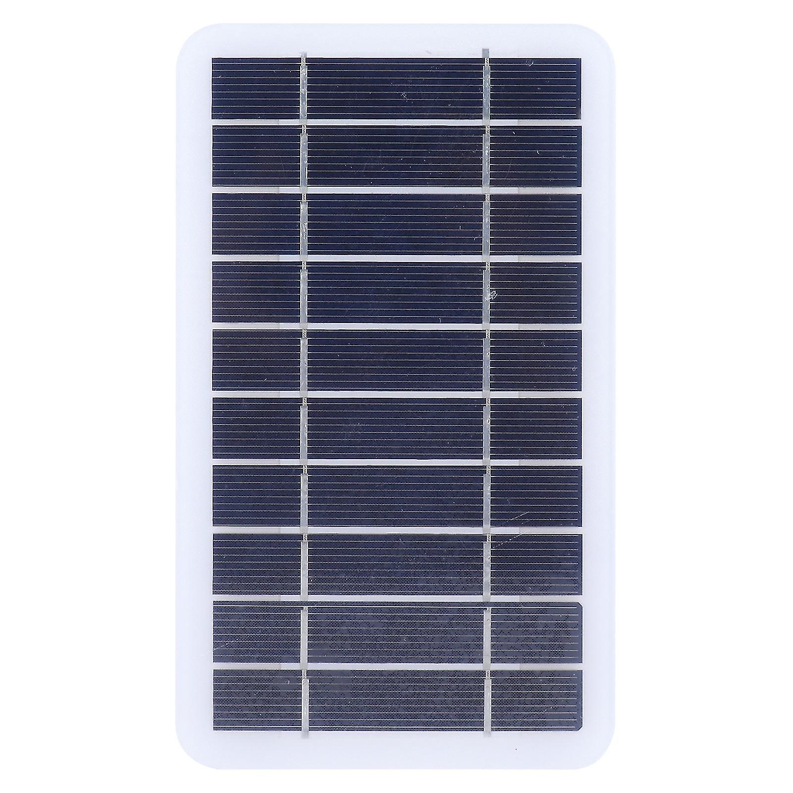 Panneau solaire en silicium polycristallin 2 W 5 V, chargeur de batterie solaire d'extérieur, alimentation mobile pour recharger un téléphone portable