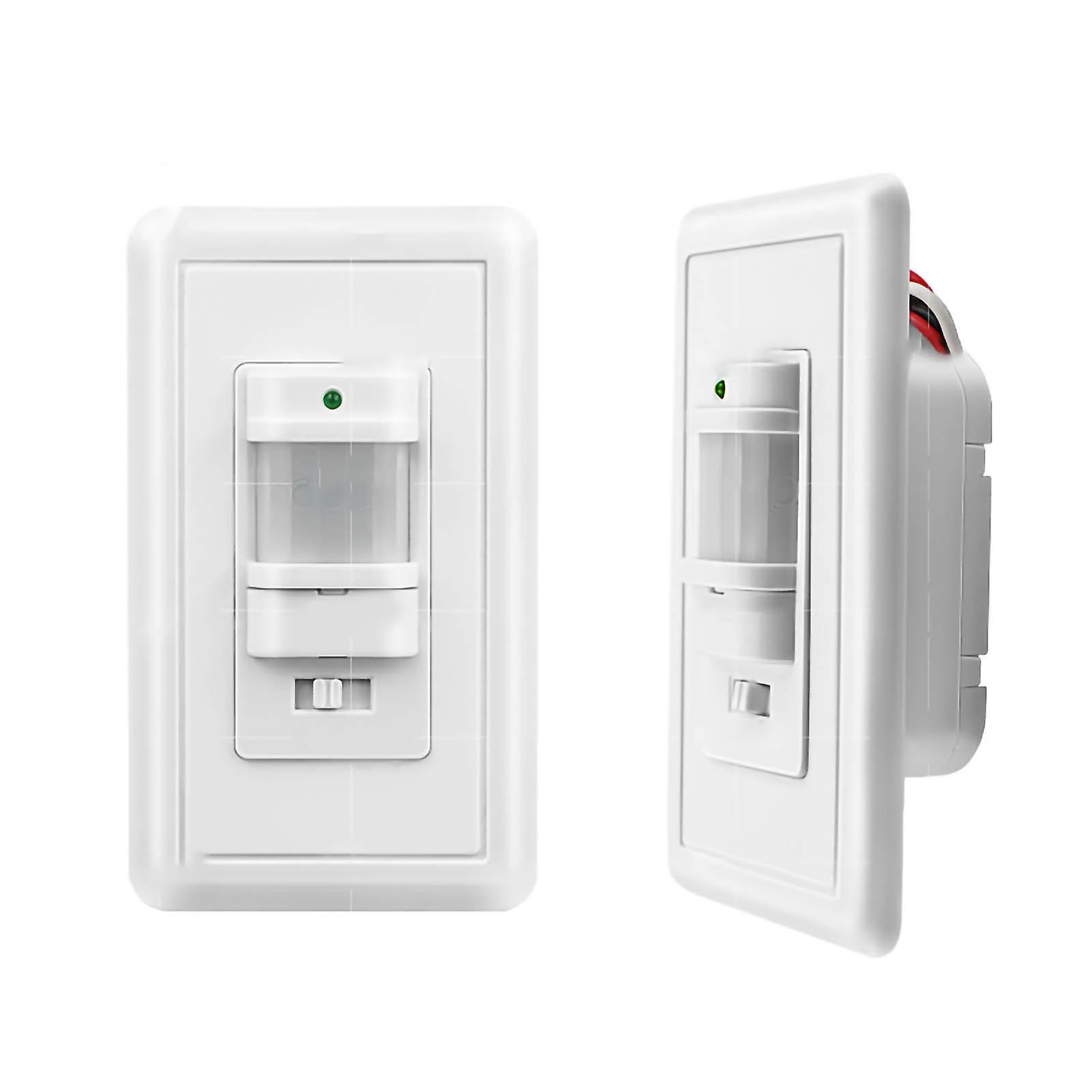 PIR Motion Detector Light Switch - 180° Detection, Fireproof, Adjustable Modes