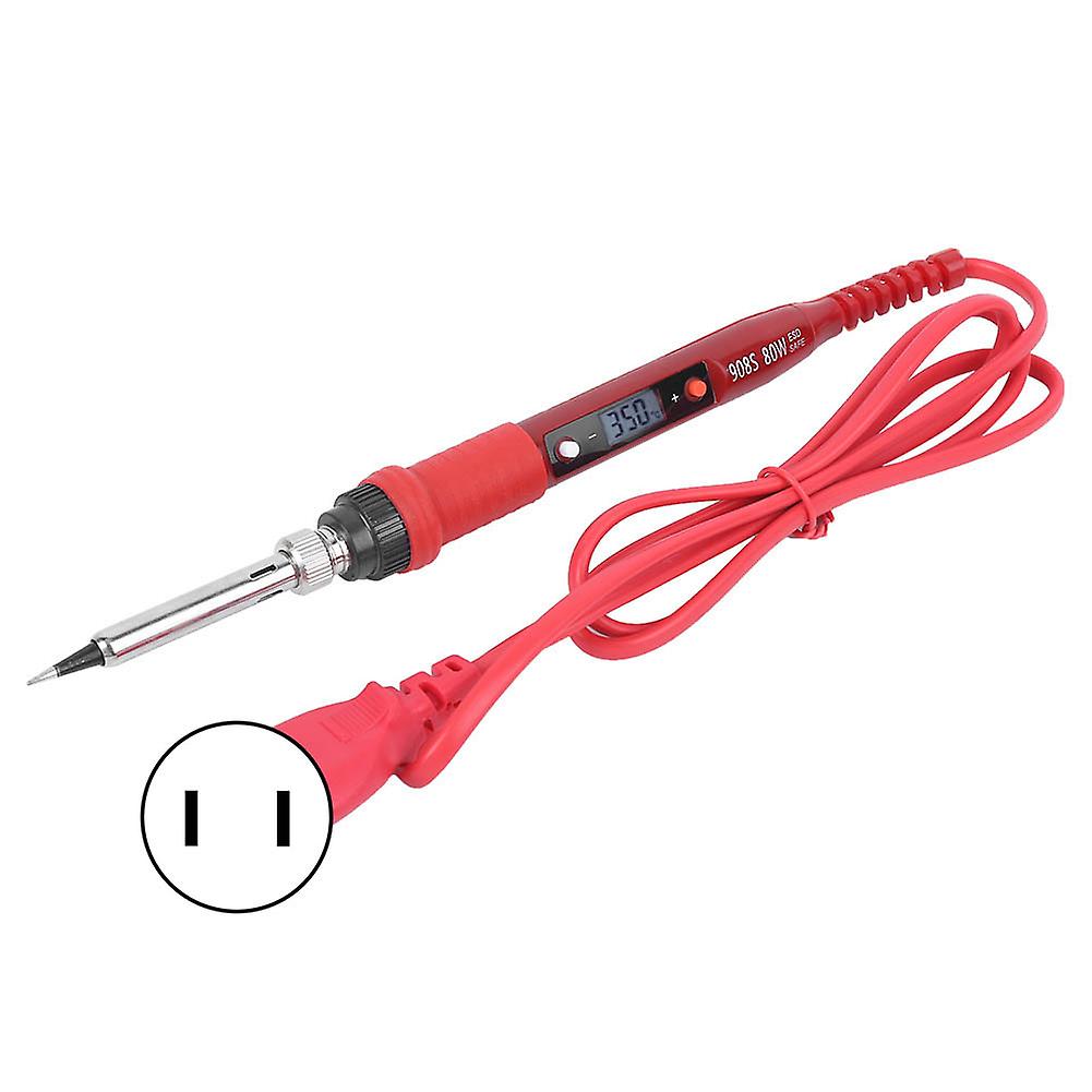 Digital Soldering Iron with LCD Display - Adjustable Temperature - 110-240V (US Plug)