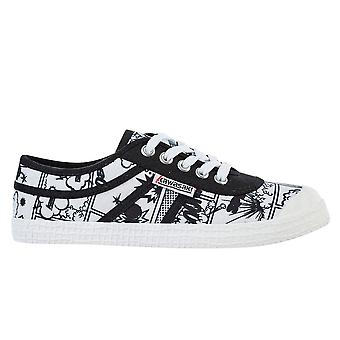 KAWASAKI Cartoon Canvas Schoen K202410 1002 Wit - heren schoenen - unisex schoenen