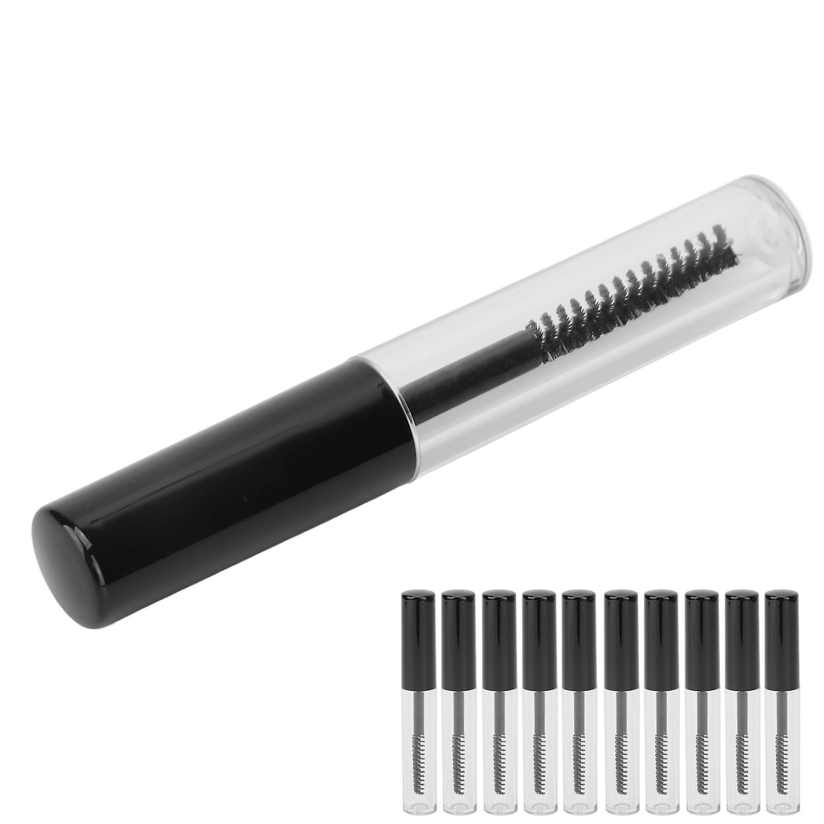10pcs Empty Mascara Tube Refillable Eyelash Cream Container with Wand for Cosmetics 1.5ml 
