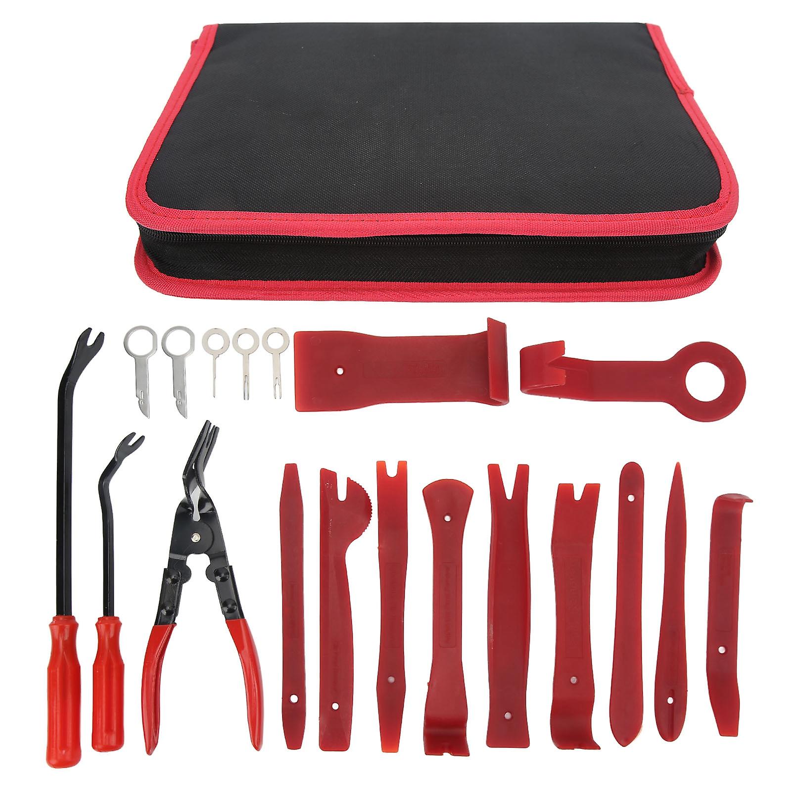 Car Trim Removal Tool,19Pcs Auto Trim Removal Car Pry Tool Kit Dash Panel Install Removal Future-Proof Design