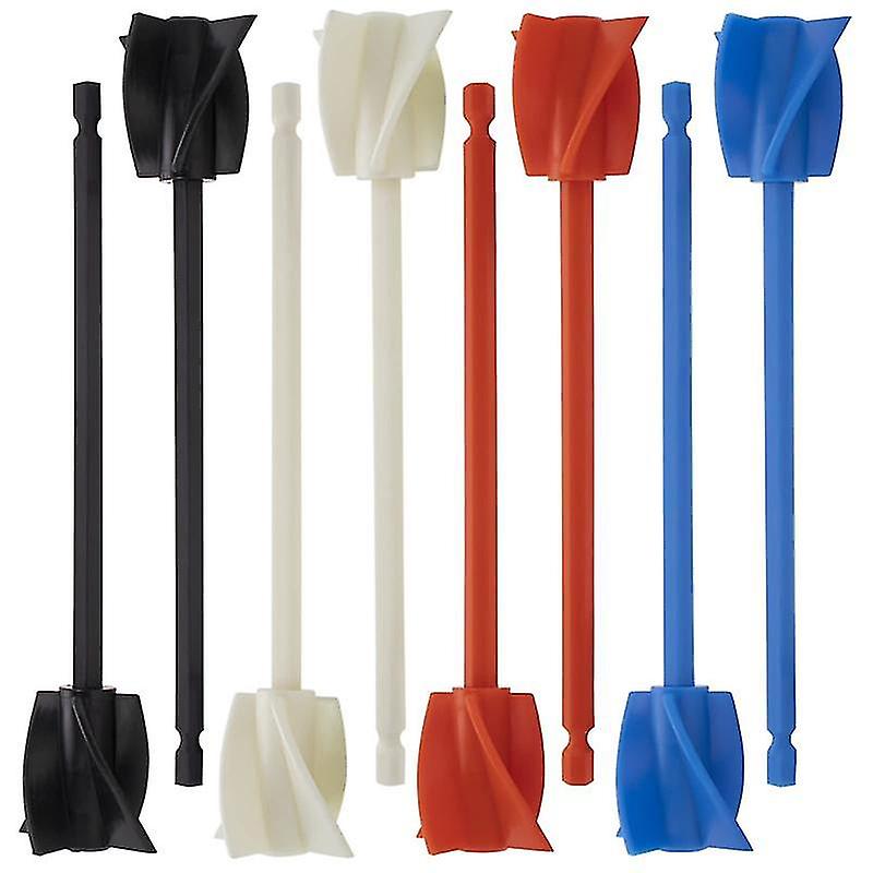 8pcs Resin Mixer Paddles, Epoxy Mixer Attachment For Powerful Mixing, Reusable Paint Mixer, Paint S