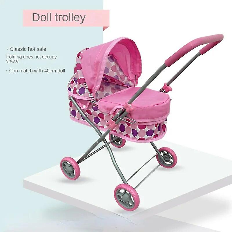 Simulation Bébé Poussette Simulé Poupée Chariot Faire semblant De Jouer Enfants Jouet Cadeaux De Vacances