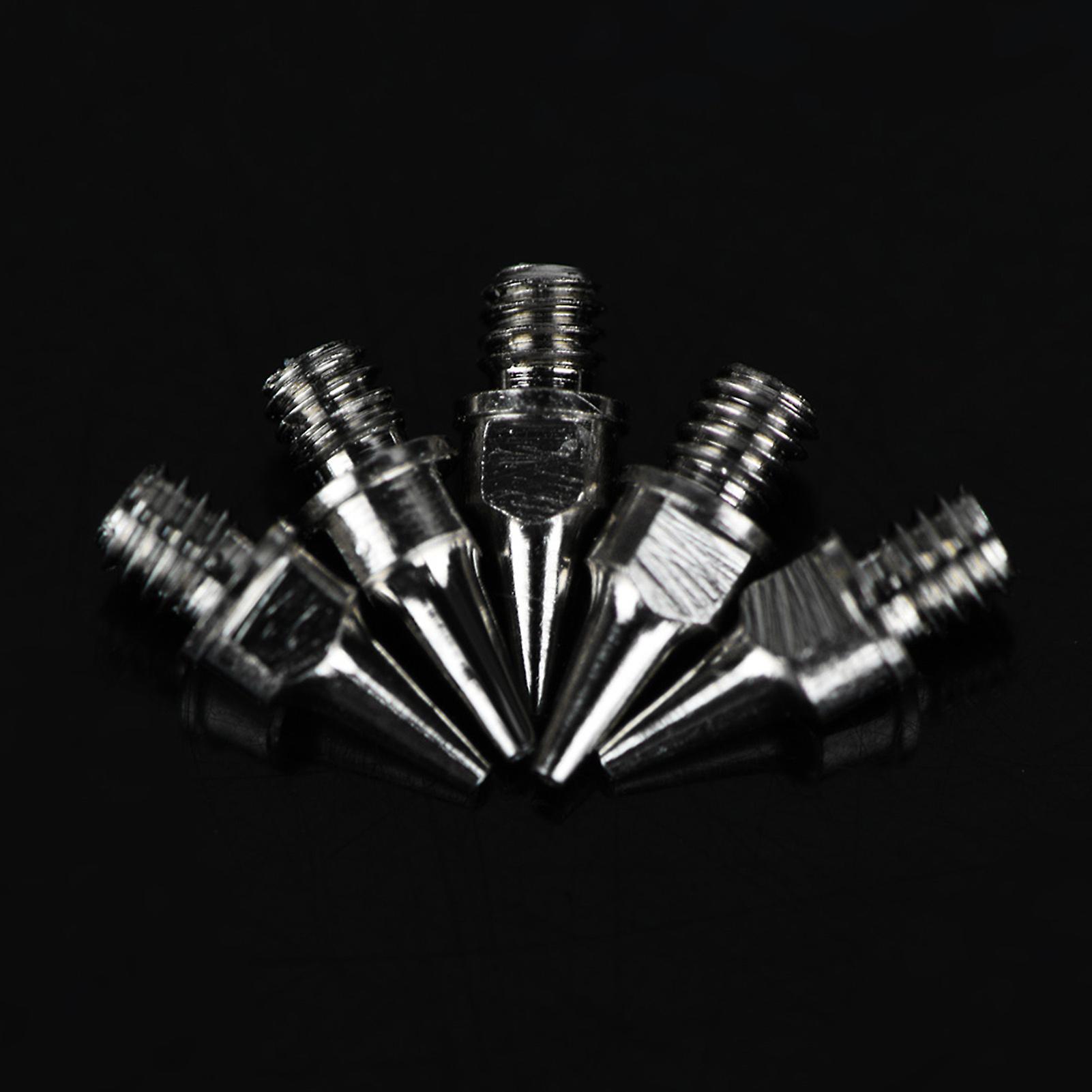 5pcs Copper Airbrush Nozzle Set 0.2mm Gravity Feed Silver