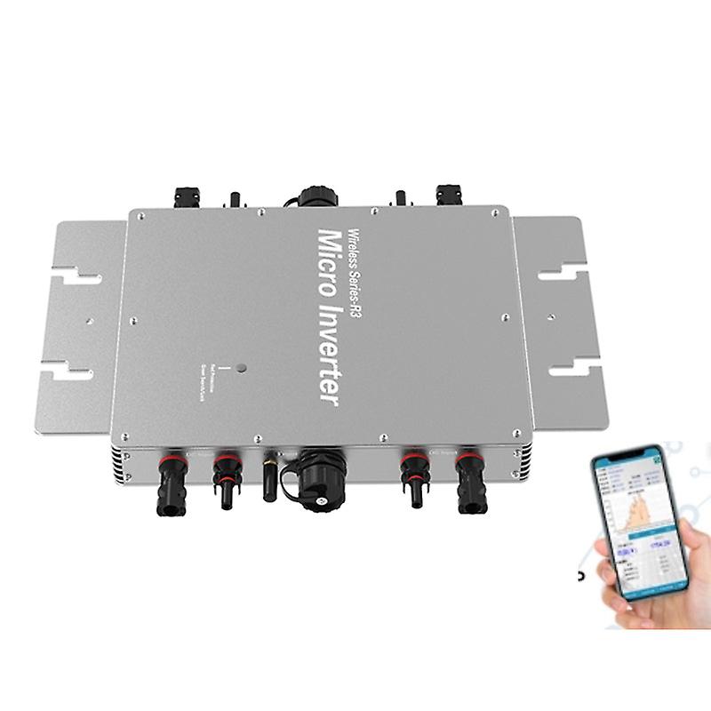 1200W Mppt Solar Pv Grid Tie Smart Micro Inverter Dc22v-60v To Ac110v-230v 50hz/60hz Mobile App For Remote Monitoring