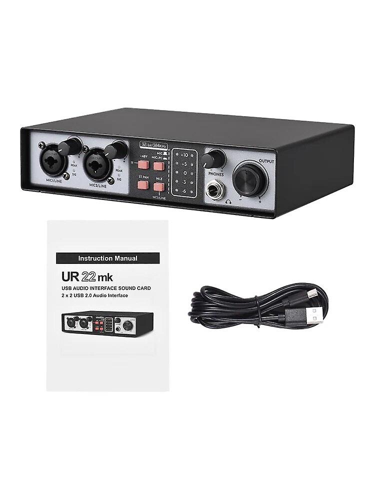 2-In 2-out Mixer Mixing Console Track Separation External Sound Card Recording Driver Microphone Equipment