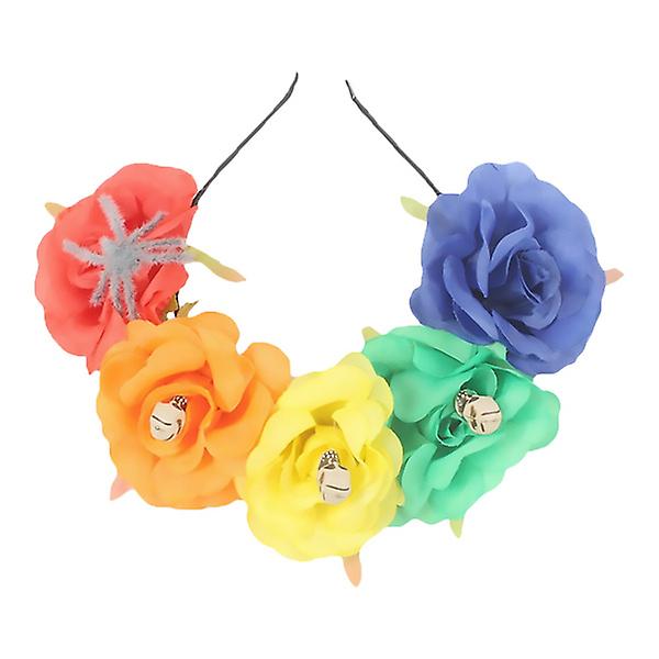 Flower Headband Cloth Spider for Party