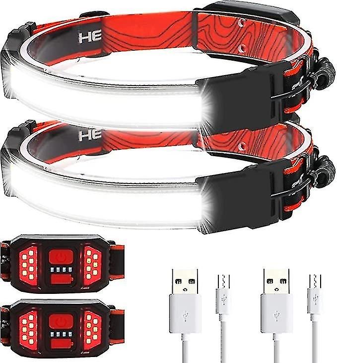 Rechargeable Headlamp, 230 Light Wide Beam Headlamp, 1000 Lumens, 3 Modes, Super Bright Led Headlamp