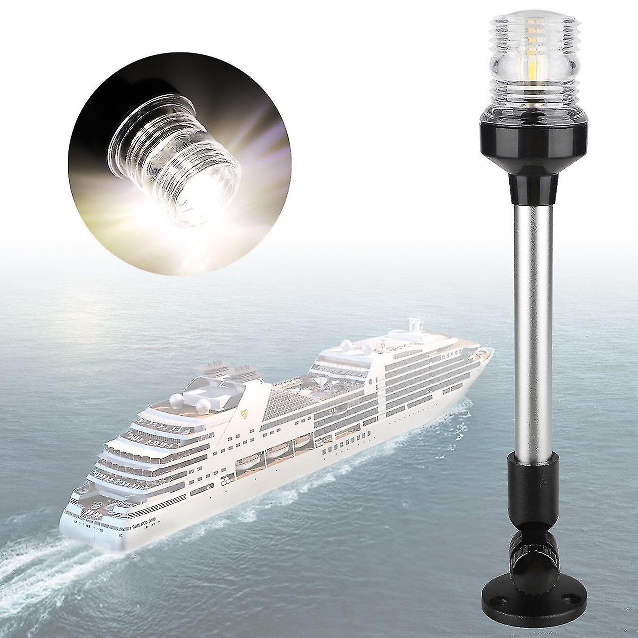 Boat Navigation Light Fold Down LED Marine Boat Anchor Lights All Round 360 Degree 4500K Pure White