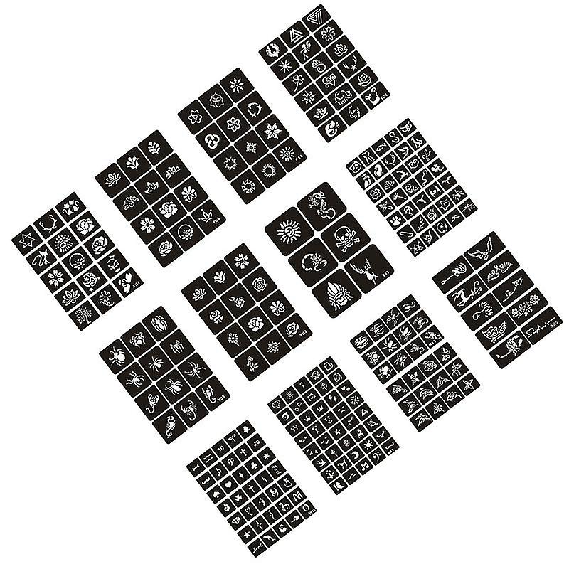 12pcs Temporary Stickers For Halloween Decorations