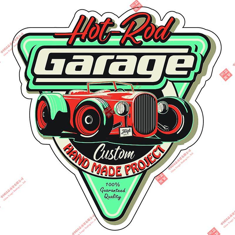 Personalized Customization Hot Rod Garage Old School Sticker Bobber Cafe Racer Retro Pvc Decals Racing Helmet Stickers